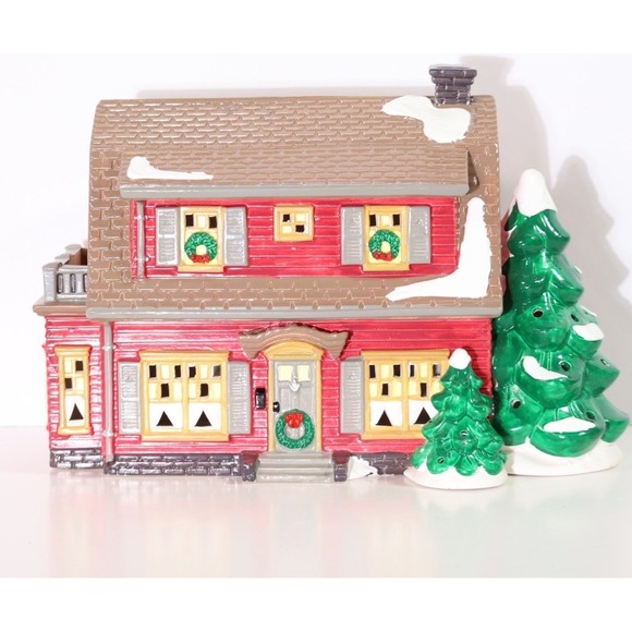 Department 56 Original Christmas Snow Village 1995 Dutch Colonial #54856 RETIRED - Picture 1 of 6